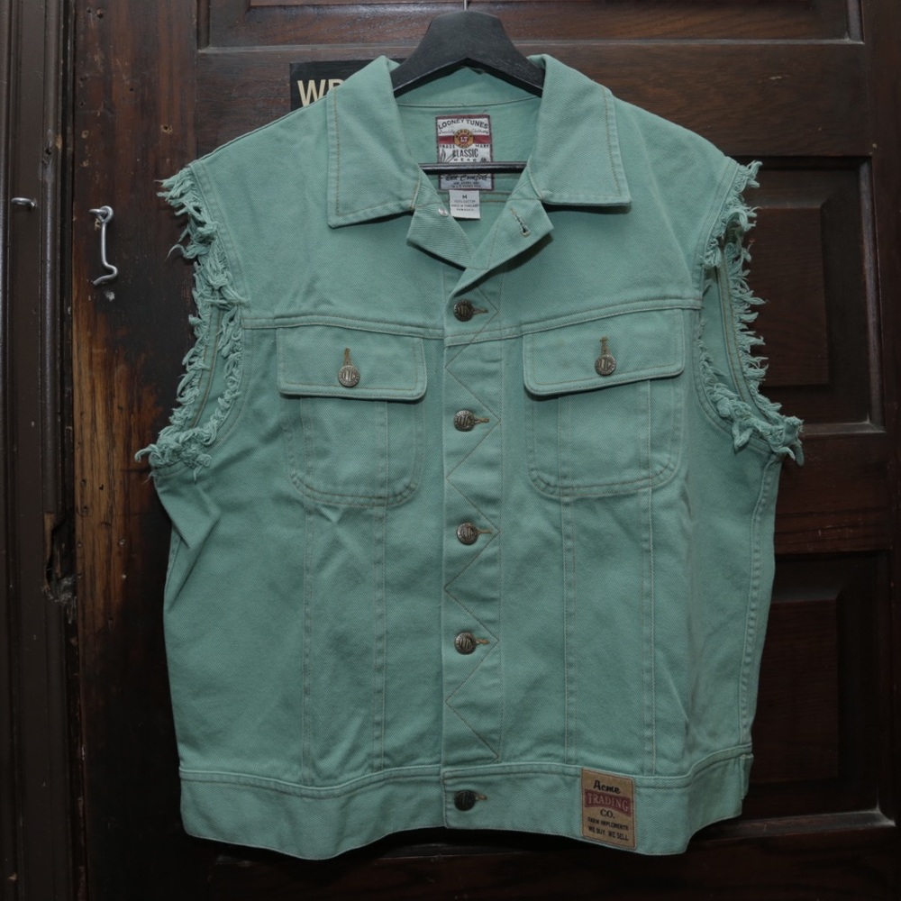 Vintage Looney Tunes Denim Vest - Picture 2 of 8
